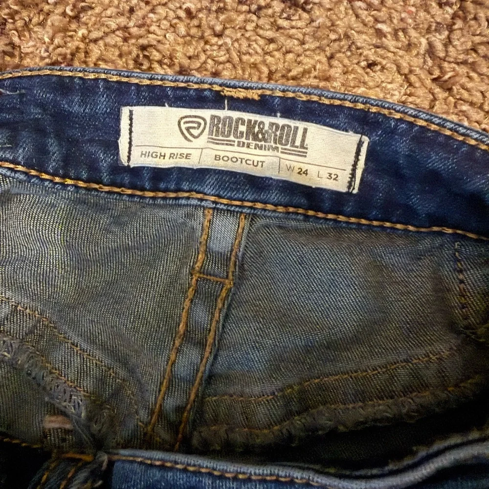 Ariat Women's Flare Jeans in Deep Blue - Picture 3 of 3
